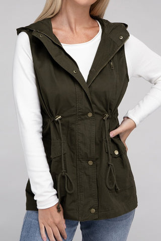 Military Hoodie Vest *Online Only* - Premium clothing at Lonnys NY - Just $37! Shop Womens clothing now 