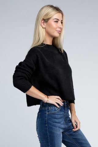 Mock Neck Sweater *Online Only* - Premium clothing at Lonnys NY - Just $35! Shop Womens clothing now 