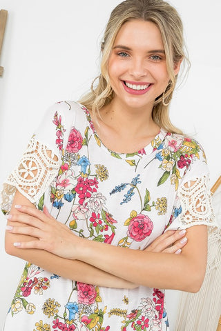 Floral Boxy Top *Online Only* - Premium clothing at Lonnys NY - Just $44! Shop Womens clothing now 