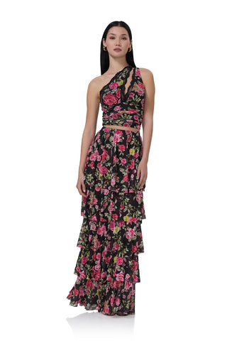 AFRM Jace Tiered Floral Skirt - Premium clothing at Lonnys NY - Just $108! Shop Womens clothing now 