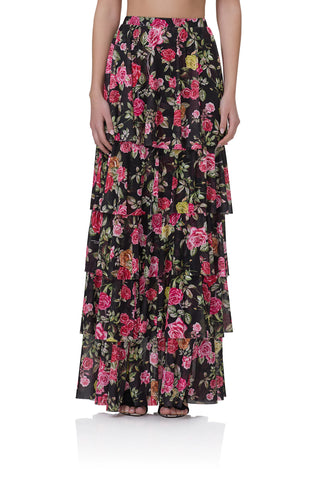 AFRM Jace Tiered Floral Skirt - Premium clothing at Lonnys NY - Just $108! Shop Womens clothing now 