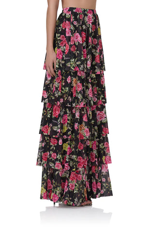 AFRM Jace Tiered Floral Skirt - Premium clothing at Lonnys NY - Just $108! Shop Womens clothing now 