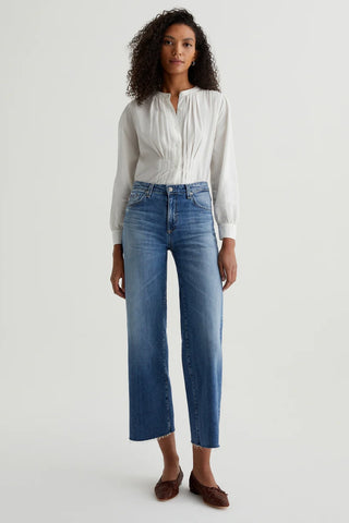 AG Saige Wide Leg Cropped Jeans - Premium clothing at Lonnys NY - Just $235! Shop Womens clothing now 