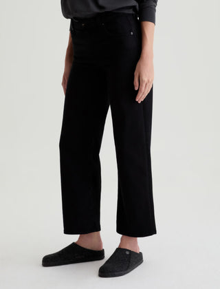 AG Jeans Saige Wide Leg Crop - Black