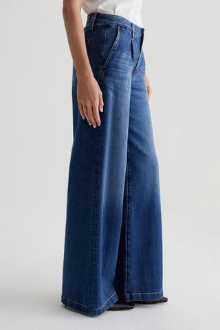 AG Stella Low Slung Pleated Jeans - Premium clothing at Lonnys NY - Just $265! Shop Womens clothing now 