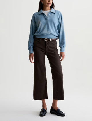 AG Saige Mid Rise Wide Leg Crop Jeans