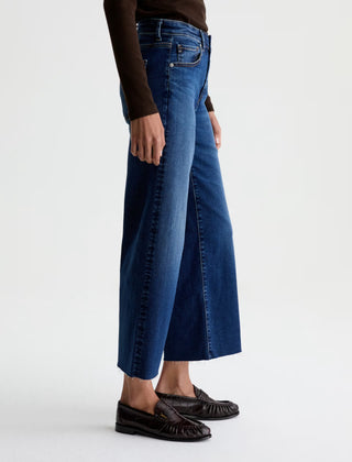 AG Saige Wide Leg Crop Mid Rise Jeans