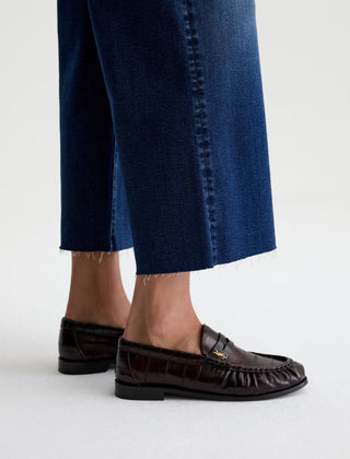 AG Saige Wide Leg Crop Mid Rise Jeans