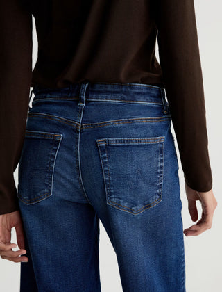 AG Saige Wide Leg Crop Mid Rise Jeans