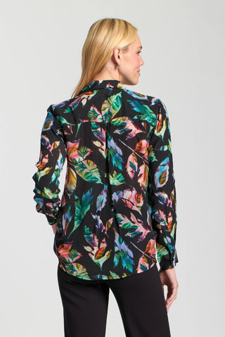 APNY Printed Button Down Blouse