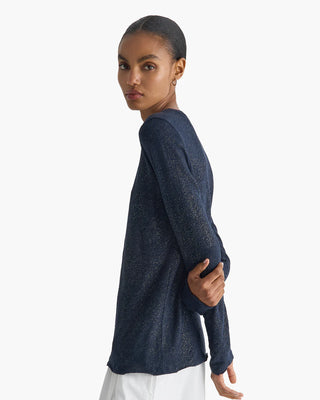 ATM Foil Slub Destroyed Long Sleeve Shirt