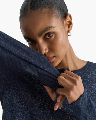 ATM Foil Slub Destroyed Long Sleeve Shirt