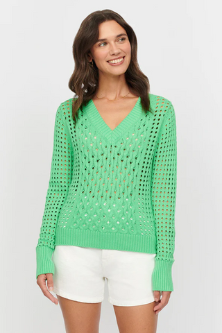 Isla AURELIE MULTI STITCH VEE Neck Sweater - Premium sweaters from Isla - Just $182! Shop now 