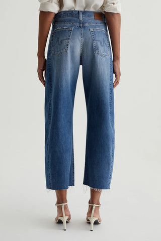 AG Denim Hattie Cropped Barrel Jeans - Premium clothing at Lonnys NY - Just $235! Shop Womens clothing now 