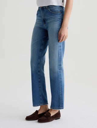 AG Brinley Mid Rise Straight Leg Jeans in 16 Years Soaring