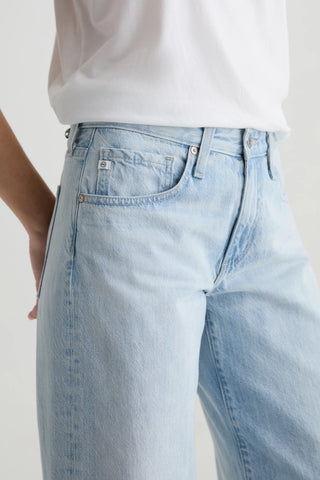 AG Adria Wide Leg Sunfaded Jeans - Premium clothing at Lonnys NY - Just $245! Shop Womens clothing now 
