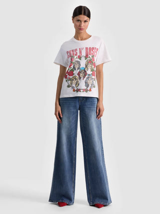 Alice + Olivia Alvera Guns & Roses Tee