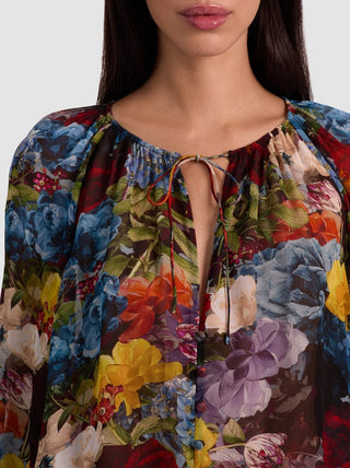 Alice + Olivia Josephine Floral Blouse