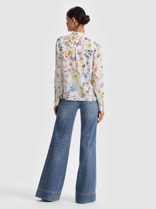 Alice + Olivia Willa Floral Blouse
