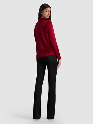 Alice + Olivia Brady Slim Button Down Blouse