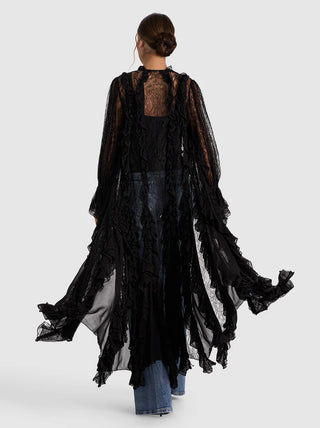 Alice + Olivia Cher Ruffle Maxi Robe