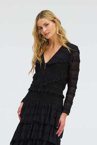 Allison Mira Scalloped Lace Blouse
