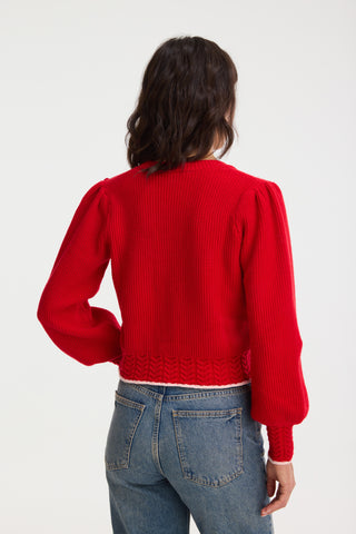 Allison Solid Piper Cardigan