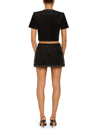 Amanda Uprichard Braswell Suede Top