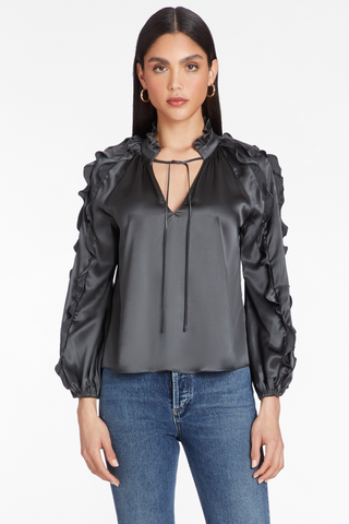 Amanda Uprichard Claudine Silk Top - Premium Shirts & Tops at Lonnys NY - Just $299! Shop Womens clothing now 