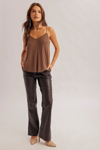 American Poet Studded Cami Top