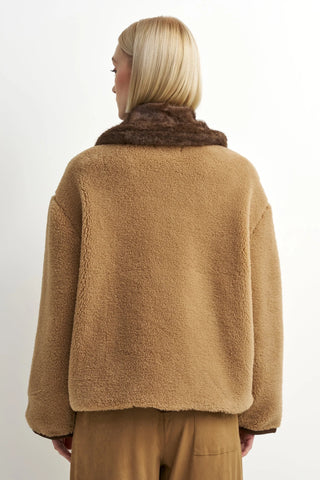 Astrid Cassidy Plush Bomber Jacket