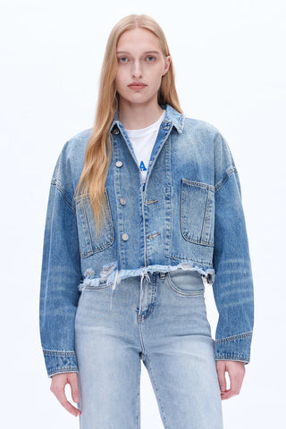 Bayeas Denim Jacket - Premium clothing at Lonnys NY - Just $70! Shop Womens clothing now 