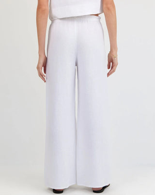 Bella Dahl Ruffle Waist Wide Leg Pants