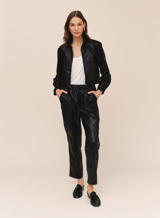 Bella Dahl Faux leather Pull on Trousers