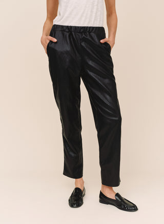 Bella Dahl Faux leather Pull on Trousers