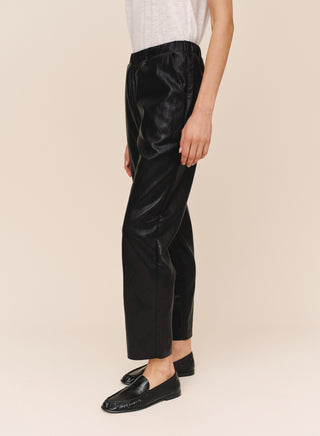 Bella Dahl Faux leather Pull on Trousers