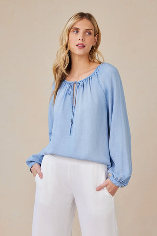 Bella Dahl Raglan Tie Front Blouse - Premium clothing at Lonnys NY - Just $128! Shop Womens clothing now 