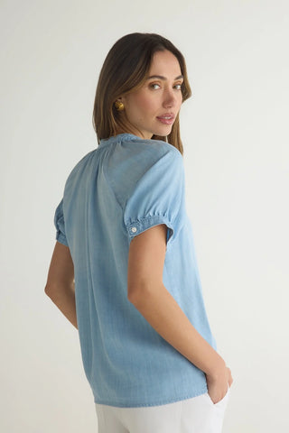 Bella Dahl Puff Sleeve Raglan Shirt - Premium clothing at Lonnys NY - Just $128! Shop Womens clothing now 