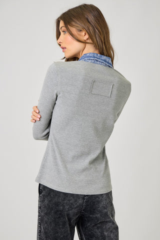 Better Days Ribbed Thermal Button Down
