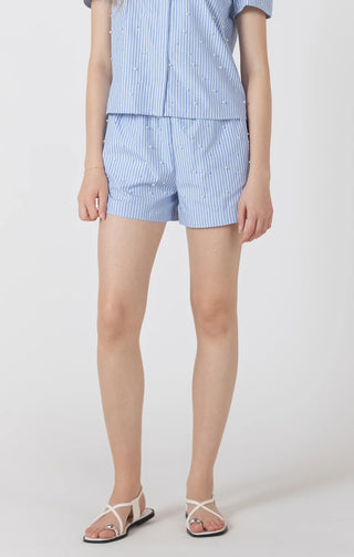 Black Tape Pearl Embellished Shorts