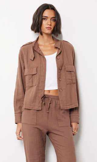 Ani Military Shacket