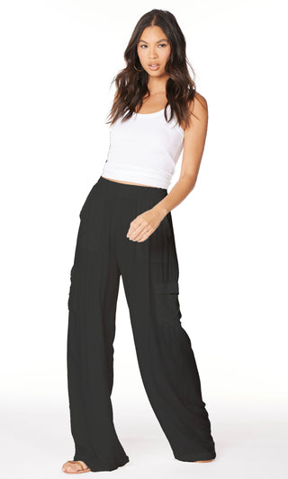 Bobi Wide Leg Cargo Pants - Premium pants at Lonnys NY - Just $95! Shop Womens clothing now 