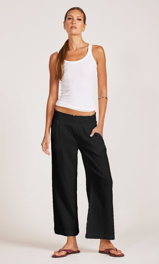 Bobi Cropped Wide Leg Beach Pants