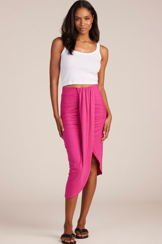 Bobi Draped Knot Skirt - Premium clothing at Lonnys NY - Just $85! Shop Womens clothing now 