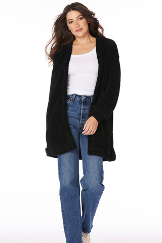 Bobi Long Fuzzy Cardigan *Final Sale* - Premium clothing at Lonnys NY - Just $40! Shop Womens clothing now 