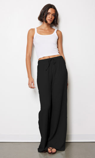 Wide Leg Drawstring Pants