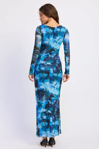 Born in March Mesh Maxi Dress