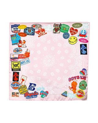 Boys Lie Patched Up Satin Bandana