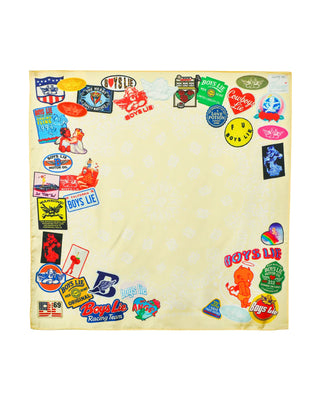 Boys Lie Patched Up Satin Bandana