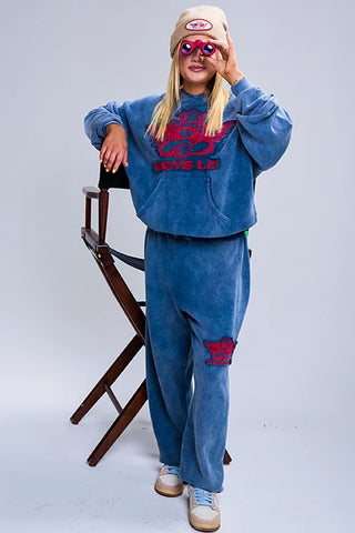 Boys Lie Stitch Me Up Terry Sweatpants - Premium clothing at Lonnys NY - Just $130! Shop Womens clothing now 